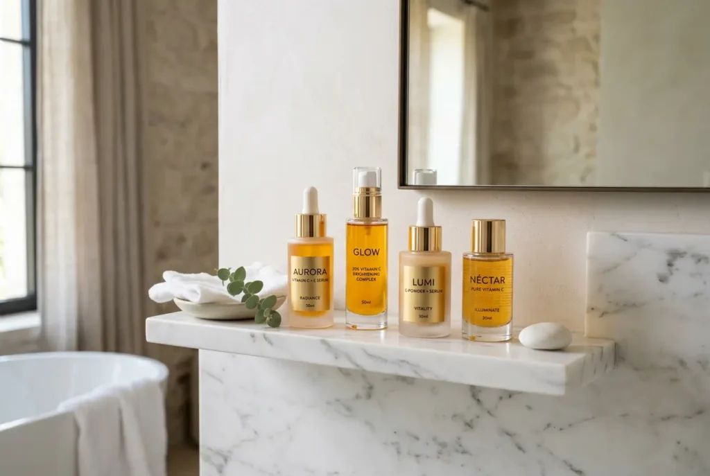 Top vitamin C serums for face compared side by side