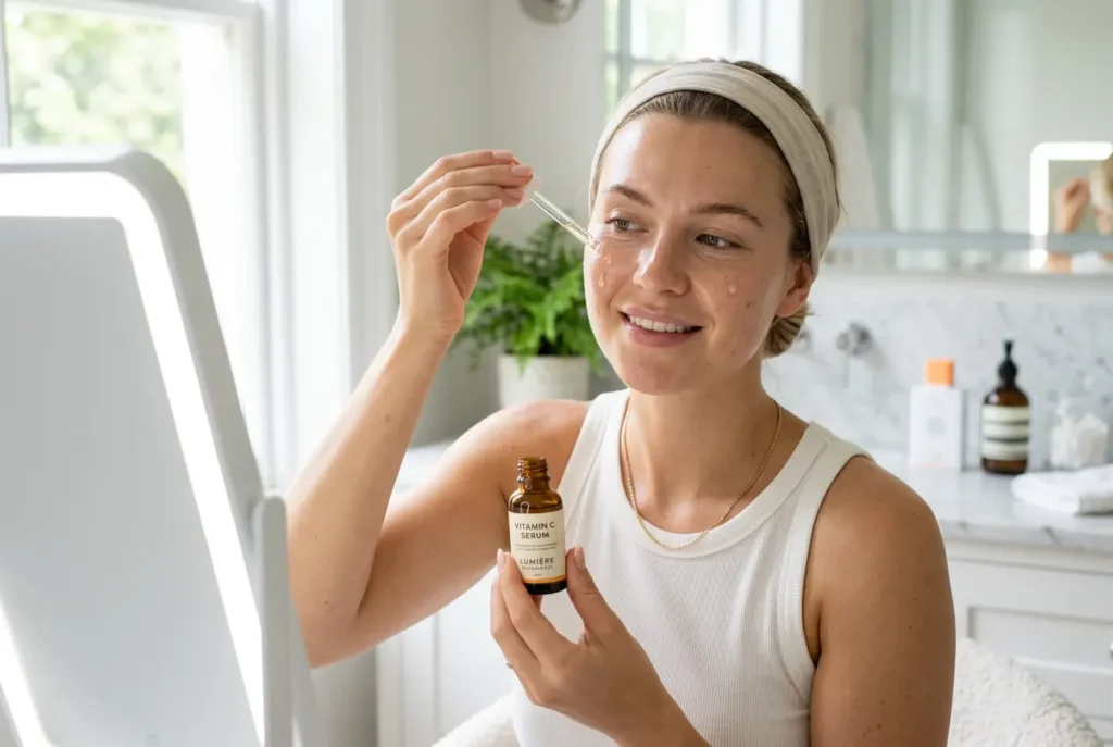 How to apply vitamin C serum correctly step by step