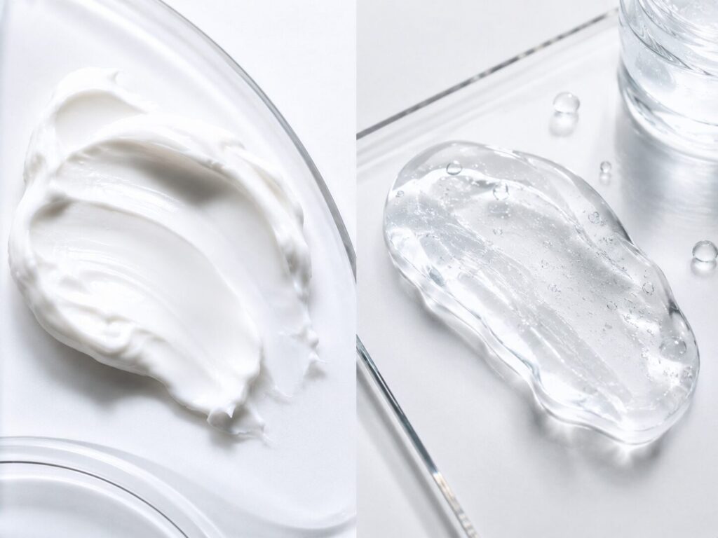 Heavy greasy skincare textures to avoid when choosing moisturizer for oily skin